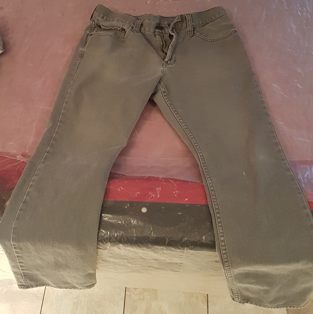 grey relaxed slim fit jeans